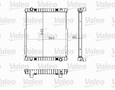 Radiador, refrigeración del motor VALEO 733481