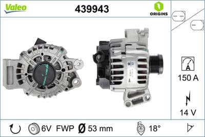 Alternador VALEO 439943