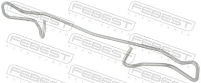 Resorte, balata del freno de disco FEBEST 0303-001