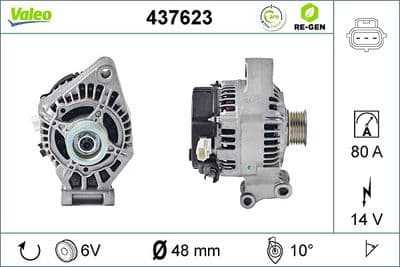 Alternador VALEO 437623