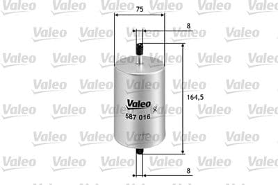 Filtro combustible VALEO 587016