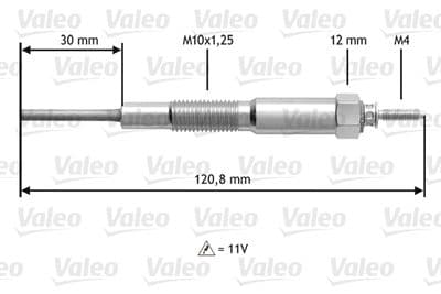 Bujía de precalentamiento VALEO 345173