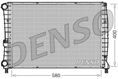 Radiador, refrigeración del motor DENSO DRM01002