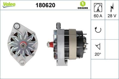Alternador VALEO 180620