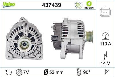 Alternador VALEO 437439