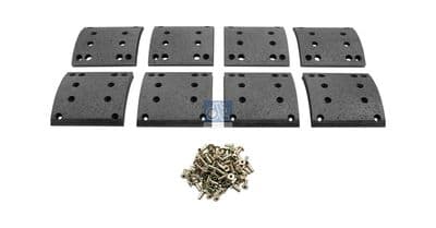 Juego de balatas de freno, freno de tambor DT Spare Parts 4.91131