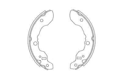 Juego de zapatas de frenos Kavo Parts KBS-8930