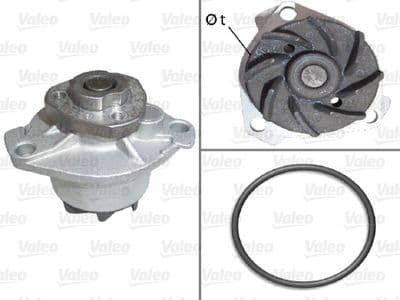Bomba de agua, refrigeración del motor VALEO 506484