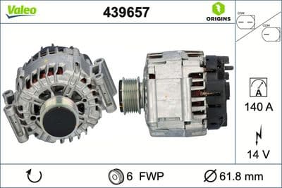 Alternador VALEO 439657