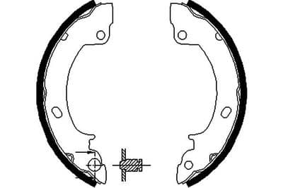 Juego de zapatas de frenos Kavo Parts KBS-3418