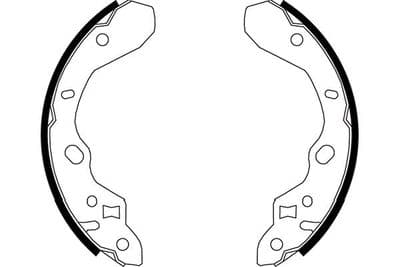 Juego de zapatas de frenos Kavo Parts KBS-5413