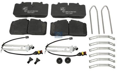 Juego de balatas de freno DT Spare Parts 5.92120
