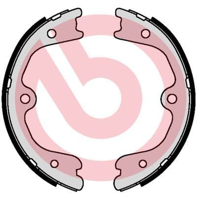 Juego de zapatas de frenos, freno de mano BREMBO S 56 552