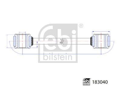 Travesaños/barras, estabilizador FEBI BILSTEIN 183040