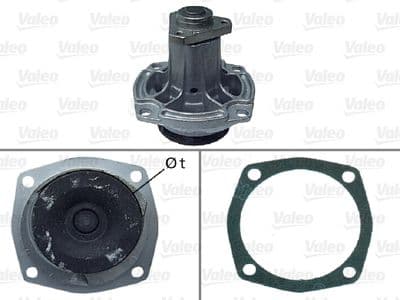 Bomba de agua, refrigeración del motor VALEO 506036