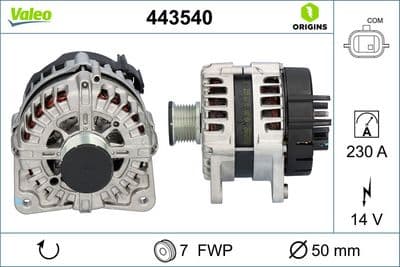 Alternador VALEO 443540