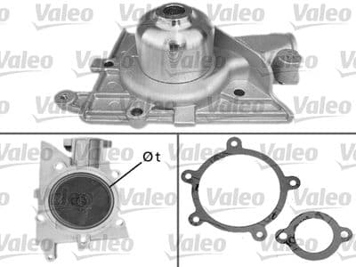 Bomba de agua, refrigeración del motor VALEO 506256