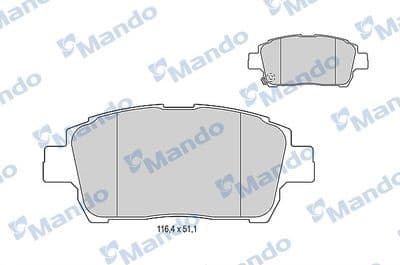 Juego de balatas de freno MANDO MBF015867