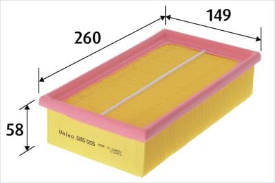 Filtro de aire VALEO 585555