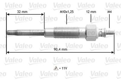 Bujía de precalentamiento VALEO 345141
