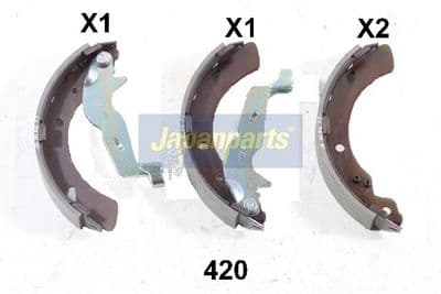 Juego de zapatas de frenos JAPANPARTS GF-420AF