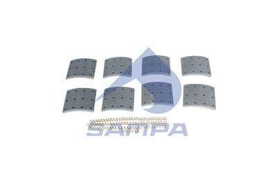 Juego de balatas de freno, freno de tambor SAMPA 093.721C