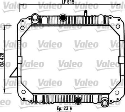 Radiador, refrigeración del motor VALEO 730892