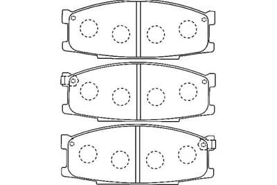 Juego de balatas de freno Kavo Parts KBP-5554