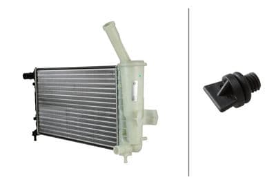 Radiador, refrigeración del motor HELLA 8MK 366 311-761