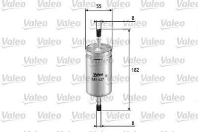 Filtro combustible VALEO 587027