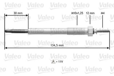 Bujía de precalentamiento VALEO 345185
