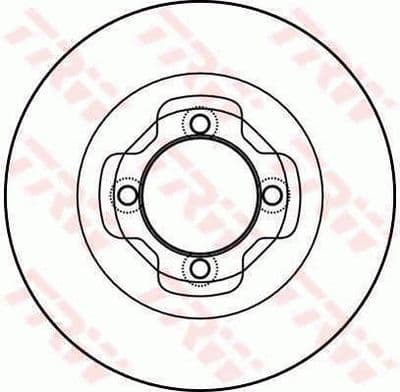 Disco de freno TRW DF4008