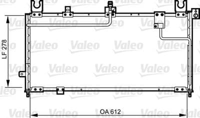 Condensador, aire acondicionado VALEO 814253