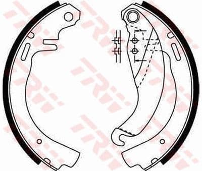 Juego de zapatas de frenos TRW GS6187