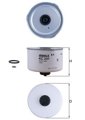 Filtro combustible MAHLE KC 241D