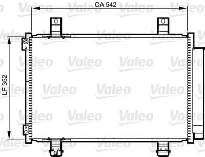 Condensador, aire acondicionado VALEO 814219