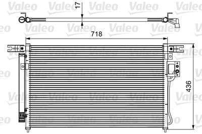 Condensador, aire acondicionado VALEO 814425