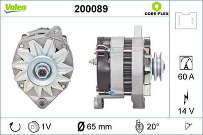 Alternador VALEO 200089