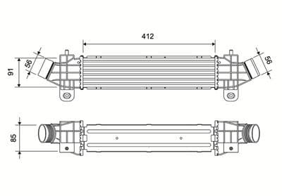 Radiador de aire de admisión VALEO 881573