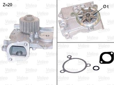 Bomba de agua, refrigeración del motor VALEO 506685