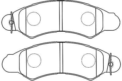 Juego de balatas de freno Kavo Parts KBP-8024