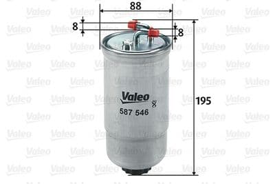 Filtro combustible VALEO 587546