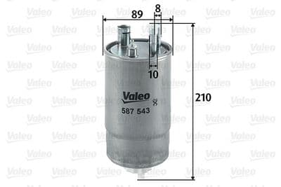 Filtro combustible VALEO 587543