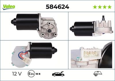 Motor del limpiaparabrisas VALEO 584624