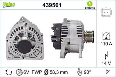 Alternador VALEO 439561