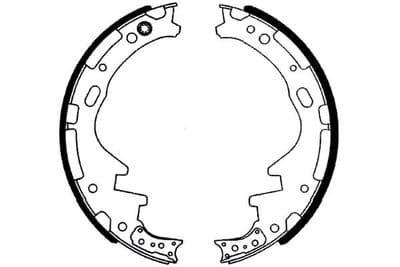 Juego de zapatas de frenos Kavo Parts KBS-7433