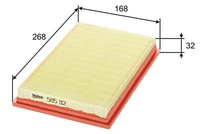 Filtro de aire VALEO 585112