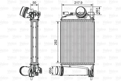Radiador de aire de admisión VALEO 818294