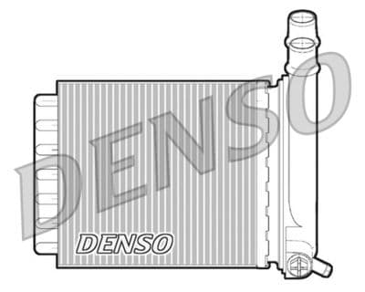 Radiador de calefacción, calefacción interior DENSO DRR07007