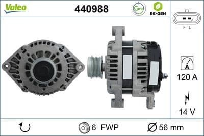 Alternador VALEO 440988